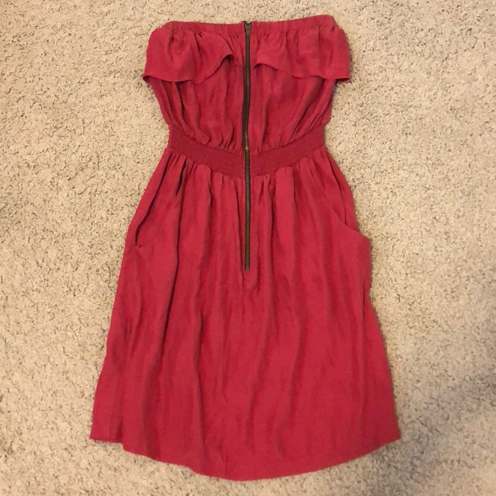 Silk Strapless Dress